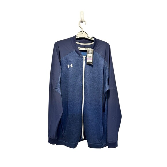 Under Armour Lightweight Full Zip Up Cold Gear Loose XXLT Jacket Blue NWT - Picture 3 of 15